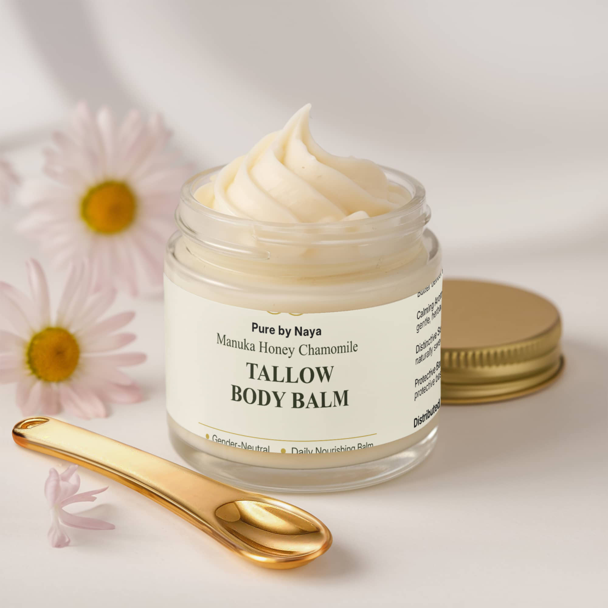 Whipped Grass-Fed Tallow Balm with Vanilla Bean